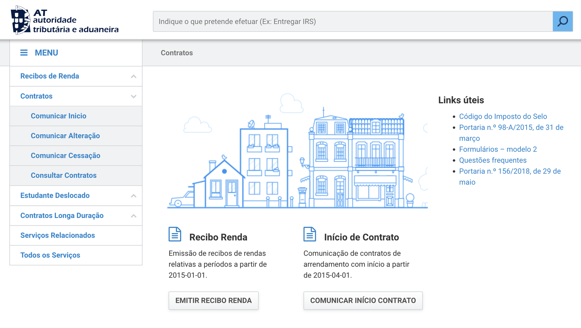 Portal das Finanças Contratos