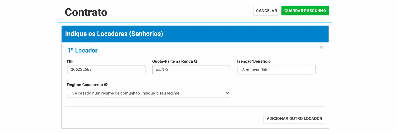 Contrato senhorios